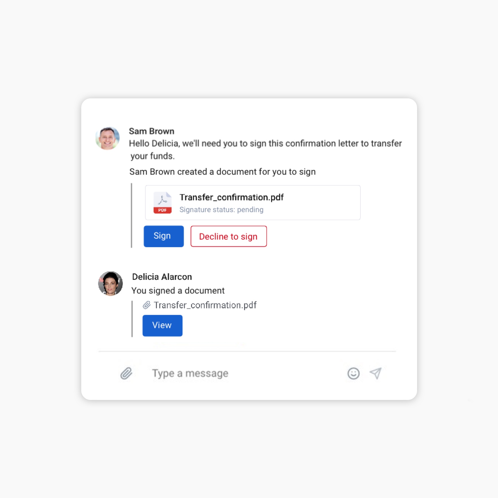 screenshot of Qwil Messenger